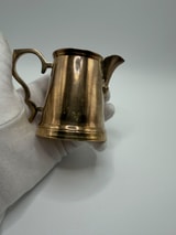 Vintage Teeservice 3-teilig, Milchkännchen, Zuckerdose & Tablett Foto 2