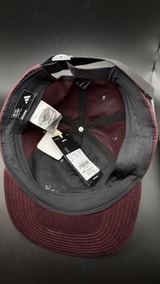 Adidas Golf Cap, Waxed Canvas 5-Panel, Weinrot, neu Foto 4
