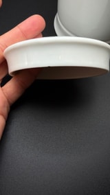 Apothekergefäß „LANOLIN“, weißes Porzellan mit Deckel Foto 7