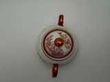 Japanische Zuckerdose aus Porzellan, Kutani-Stil mit Geisha-Motiv Foto 5