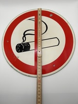 Verbotsschild "Rauchen verboten", Metall, ca. 30 cm Foto 3