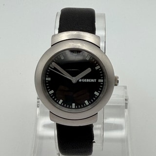 Geberit Vintage Armbanduhr, 1970er, Lederband Unisex