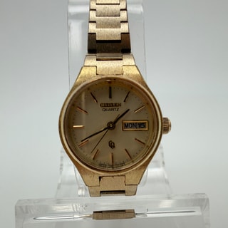 Citizen Damenuhr Vintage, goldfarben, Day/Date, 25 mm
