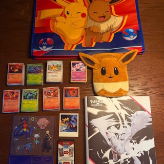 Pokémon Karten Konvolut, 410 Karten + Album, Tasche & Zubehör