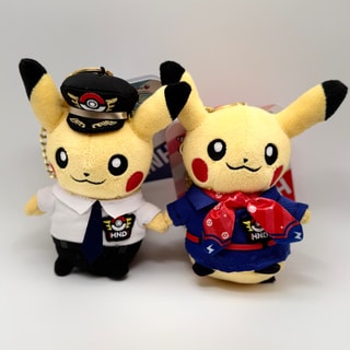 Pokémon Pikachu Plüsch-Set, Pilot & Crew, Haneda Japan